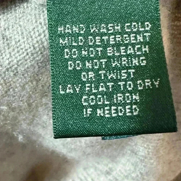 Cashmere Womens Sweater Small Tan Ruffle Neckline - Picture 4 of 6